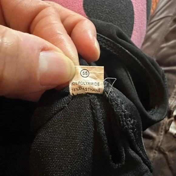 Black One-Piece Zip Up Swimsuit with Mesh Accents - Picture 12 of 13